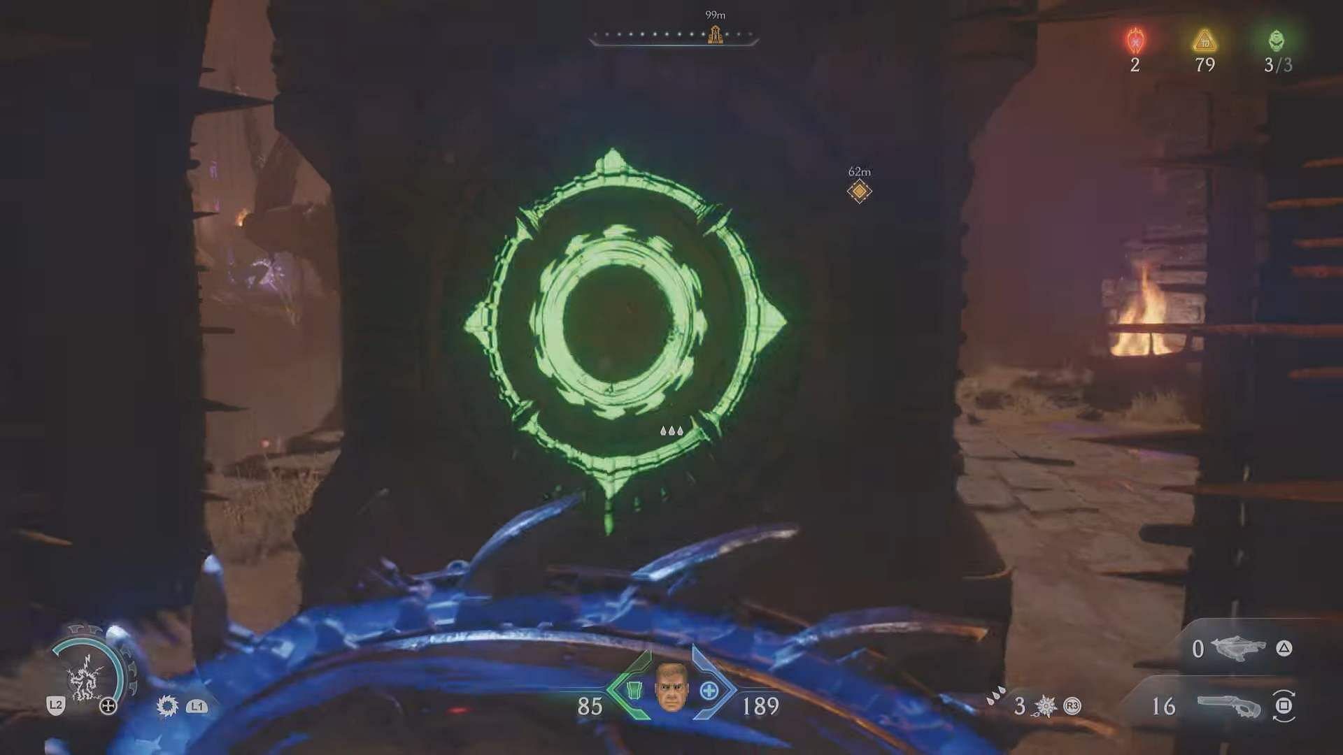 Bash this box to make a path and climb up (Image via Sportskeeda Gaming/Bethesda Softworks)
